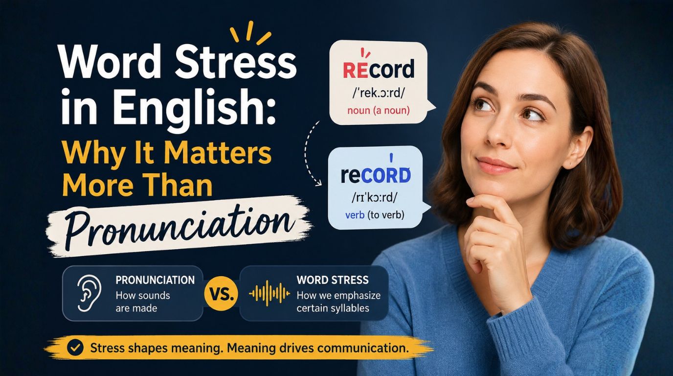 Word Stress in English: Why It Matters More Than Pronunciation