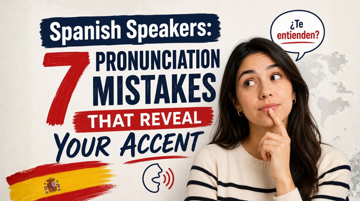 Spanish Speakers: 7 Pronunciation Mistakes That Reveal Your Accent